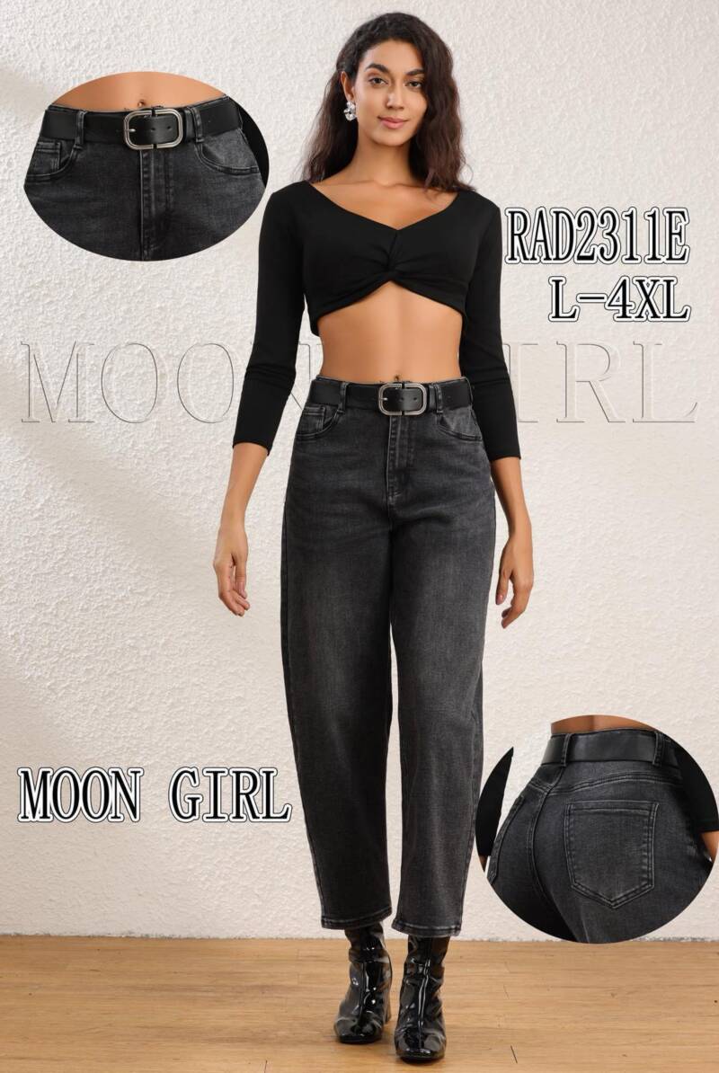 Spodnie damskie jeansy Roz L-4XL, 1 Kolor Paczka 10 szt